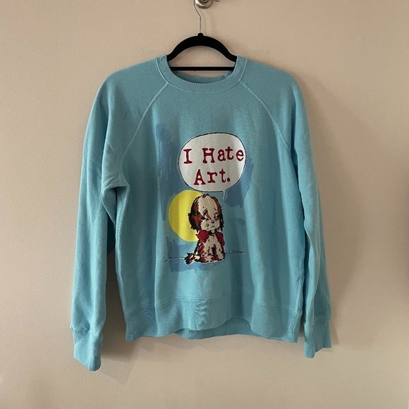 NWT Marc Jacobs x Magda Archer Sweatshirt Blue Size Medium - Picture 3 of 12